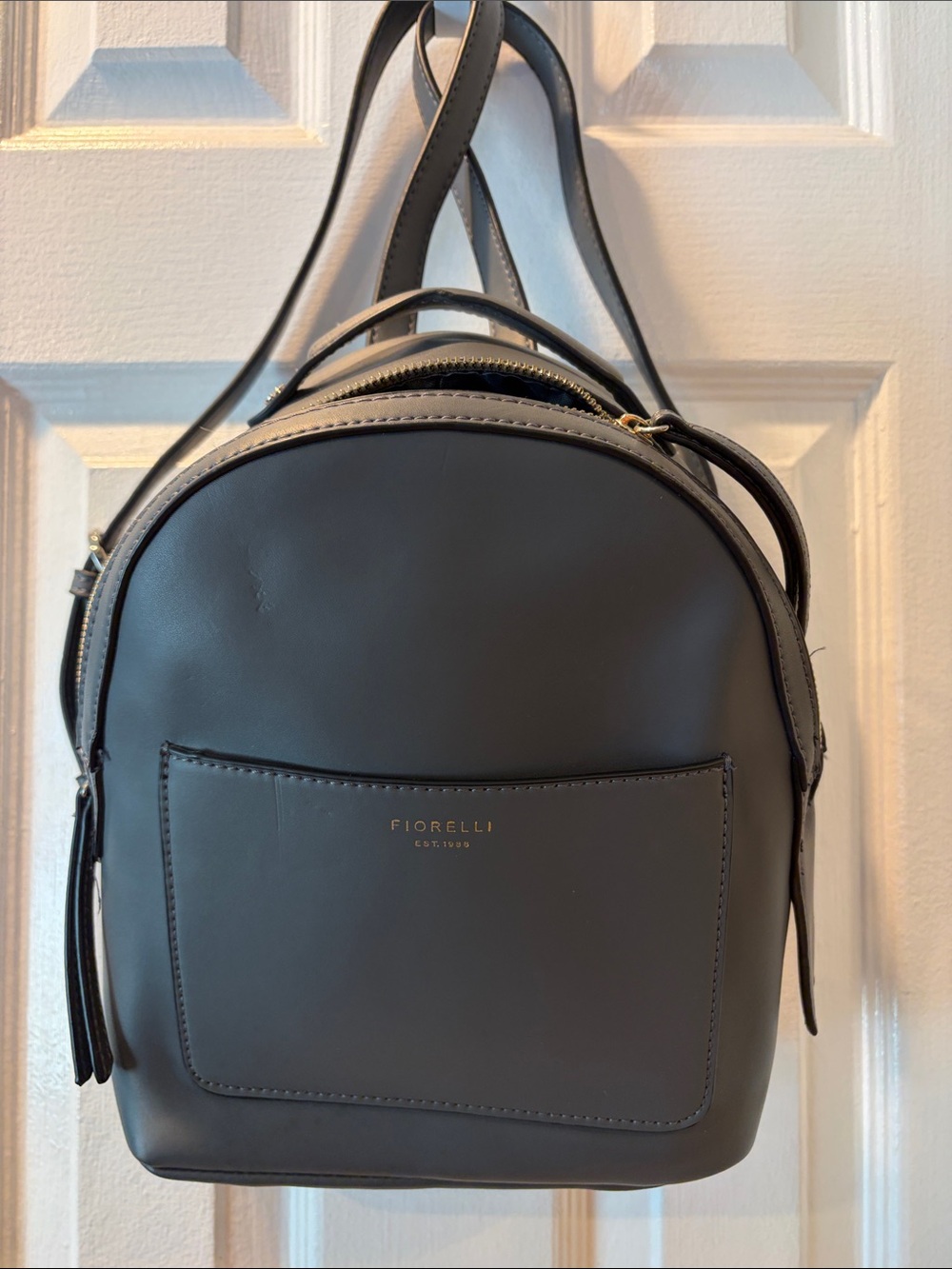 Gray Mini Backpack Bag